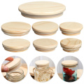 1Pcs Various Sizes Bamboo Lids Reusable Mason Jar Canning Caps Non Leakage Silicone Sealing Wooden Covers Drinking Jar Supplies