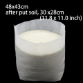 MUCIAKIE 50PCS 48*43CM Fabric Grow Bags Biodegradable Organic Cultivation Cup Pots Transplantable Growing Planting Plant Bags