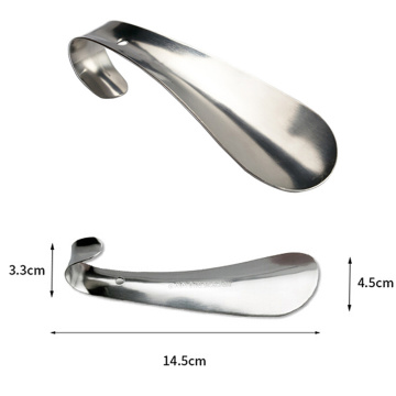 1pcs Professional Shoehorn Stainless Steel Metal Shoe Horn Spoon Shoehorn Shoes Lifter Tool 14.5cm