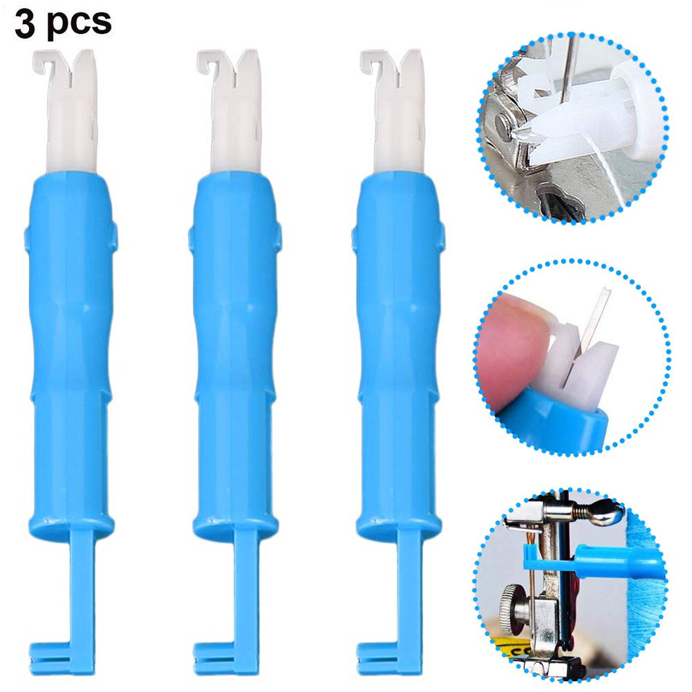 3pcs New Machine Needle Inserter Automatic Threader Sewing Threading Tool Accessory for Sewing Machine Threader Tool J99Store
