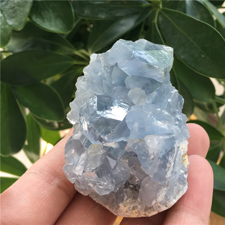 Natural Blue Celestite crystal cluster Mineral Specimen For Decoration