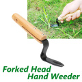 MO-OD 1 pcs Manual Fork Wood Handle Gardening Weeding Tool Garden Transplanting Digging Tools Garden Tool