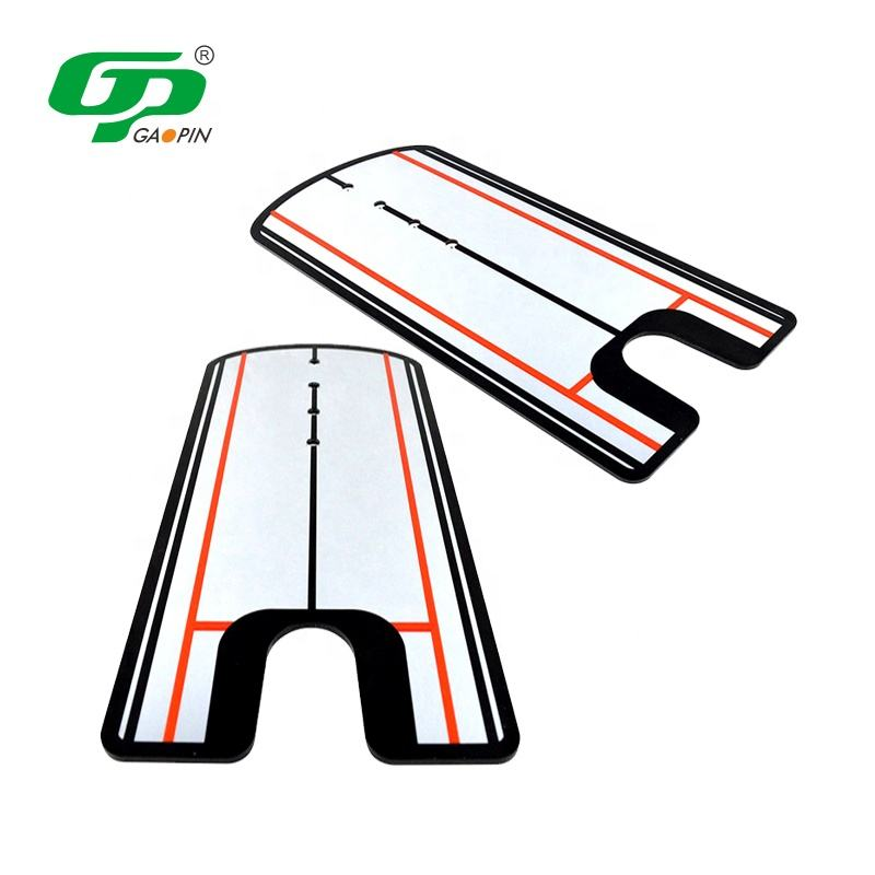 Wholesale price customized logo golf swing training aid for training with acrylic material golf putter mirror golf putter practice mirror5