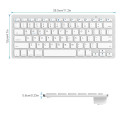 Wireless Bluetooth Computer Keyboard Slim Small Keybord Russian Arabic Spanish French German BT 3.0 Keypad For iPad Mac Phone