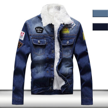 Men Jean Jacket 2020 New Fashion Denim Jacket Mens Fleece Lined Coat Winter Warm Clothing Vintage Cowboy Jackets Coats