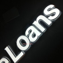 3D Custom small acrylic led illuminated sign letters for store
