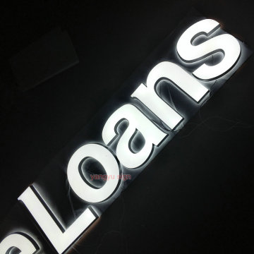 3D Custom small acrylic led illuminated sign letters for store