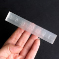 Natural White Point Selenite 7 Chakra Magic Wand Polished Sticks Heart Symbols Mineral Meditation Specimen Reiki Healing Stone