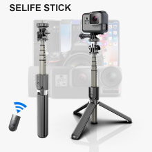 Bluetooth Wireless Selfie Sticks Tripod Foldable Aluminum Alloy Monopod Universal For Smartphones Gopro Action Cameras Holders