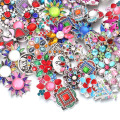 10pcs/lot Snap Button Jewelry 18mm Snap Buttons Colorful Crystal Rhinestone Snaps for Snap Charm Jewelry Button Bracelet Bangle