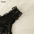 LOPNT New Sexy lingerie erotic underwear Polka Dot Mesh Frill Trim Lace lingerie set top lace invisible bra set bras for women