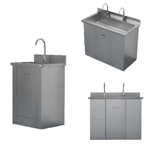 Medical Grade Stainless Steel Sluice Sink.