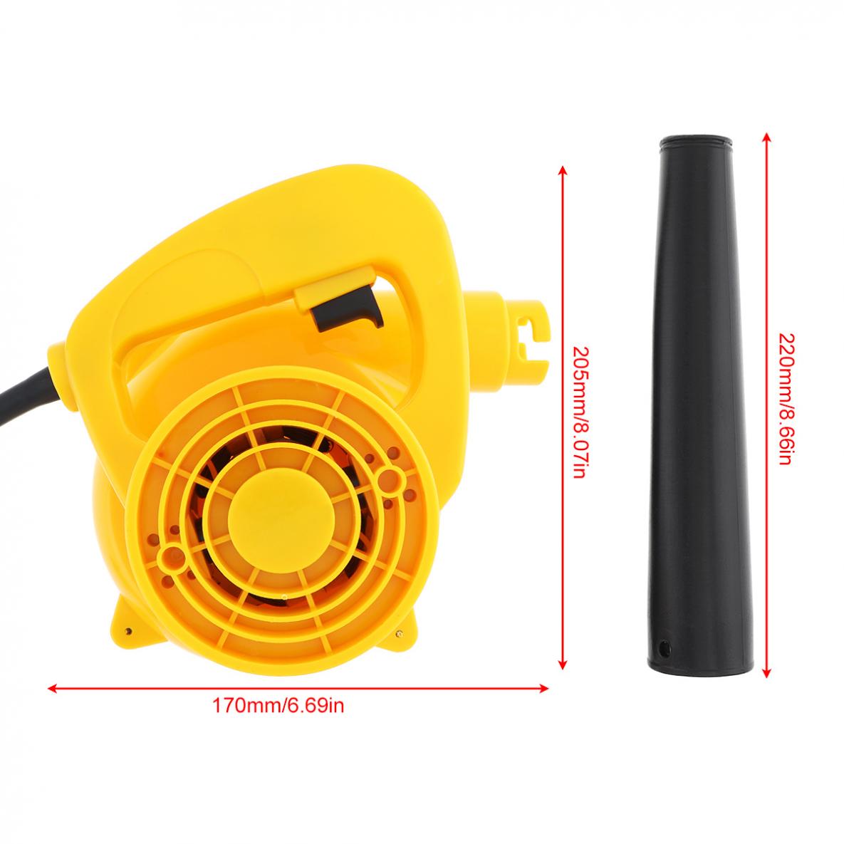 220V 600W 13000rpm Multifunctional Portable Electric Blower Dust Collector Set Suction Head 1.2L Collecting Bag for Removing Dus