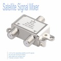 2 in 1 2 Way Satellite Splitter TV Signal Cable TV Signal Mixer SAT/ANT Diplexer Lightweight & Compact