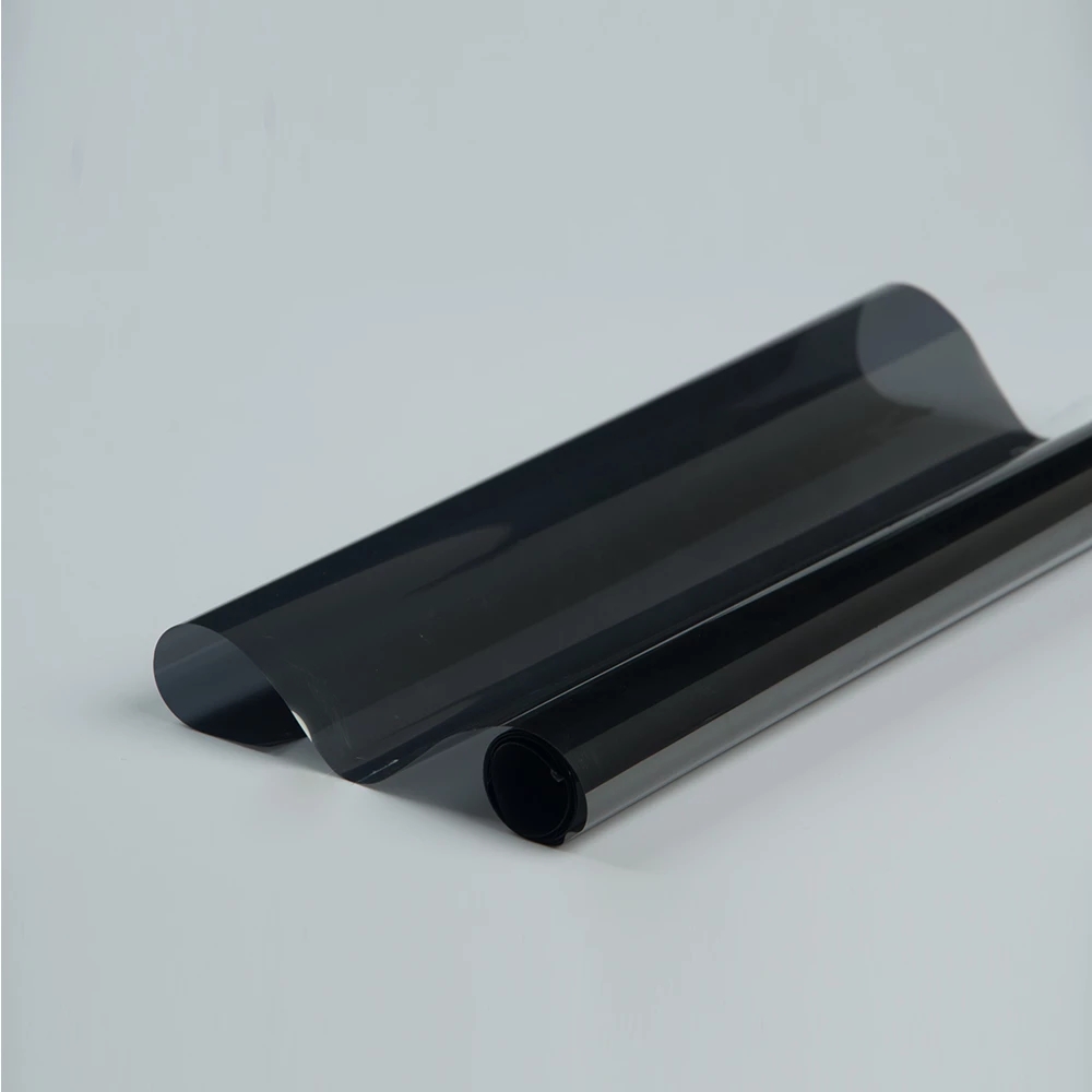 SUNICE Black Car window film 10%VLT Sputter solar Tint 1.52*0.3m Heat Reduction Cars side glass Home Building windows Stickers