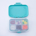 6 grids organizer container for tablets travel pill box with Seal ring Small box for tablets Wheat straw container for medicines
