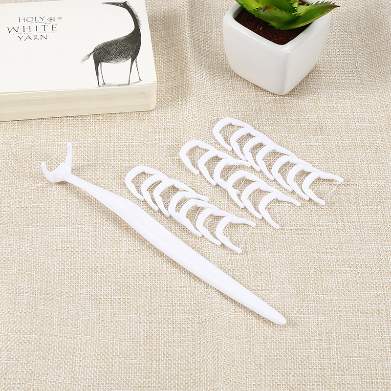20 pcs/Set 3 Colour Disposable Floss Interdental Brush Teeth Stick Toothpicks Dental Floss Handle Oral Clean Flosser Tools