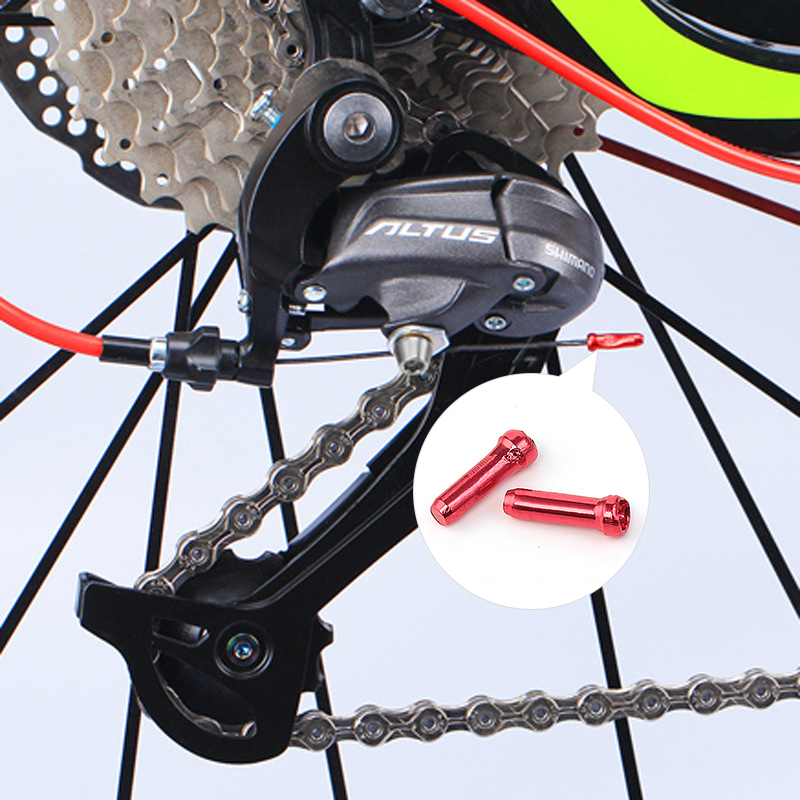 50pcs MTB Bike Bicycle Brake Shifter Aluminum Inner Cable Tips Crimps Cycle Cycling Parts Cables End Caps