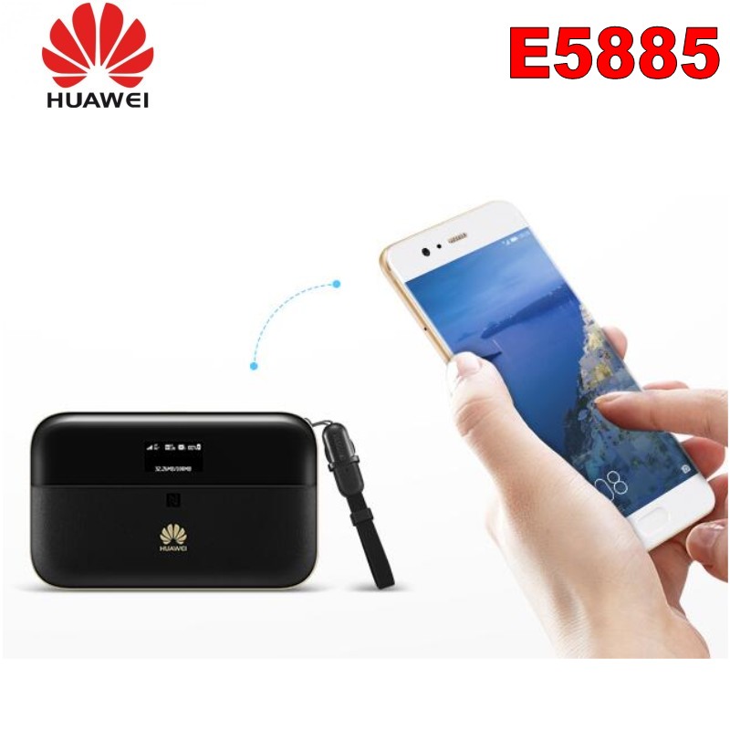 Unlock HUAWEI E5885Ls-93a cat6 mobile WIFI PRO2 with 6400mah Power Bank Battery and One RJ45 LAN Ethernet Port E5885 Router