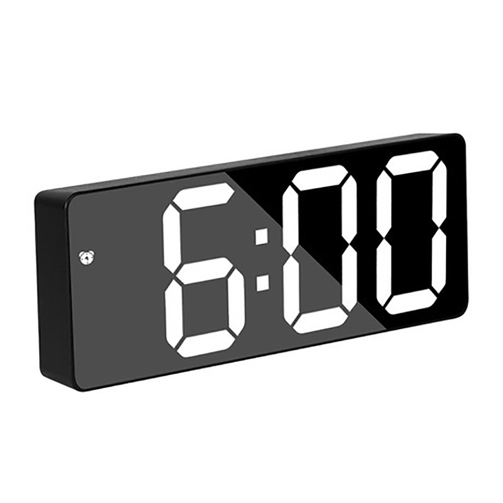 Alarm Clock Digital Electronic Smart Mechanical LED Mirror Snooze Table Wake Up Light Temperature Display Home Decoration