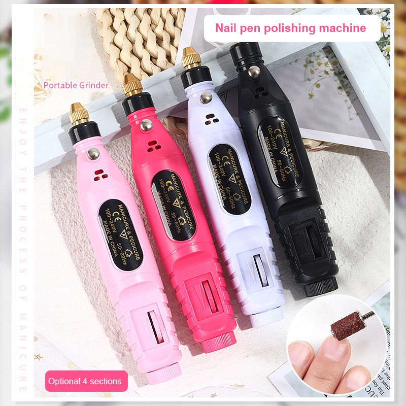 4 Colors Professional USB Charging Electric Nail Drill Machine Polish Grinding remove Finger Toe Nails Dead Skin Manicure Tool