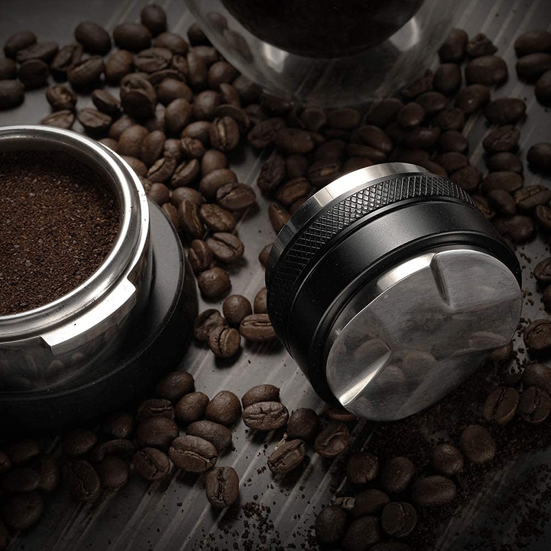 LBER 51mm Espresso Tamper & Distributor, Dual Head Coffee Leveler, Adjustable Depth-Professional Espresso Hand Tampers