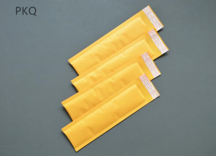 100pcs Long Style Kraft Paper Packaging Bubble Mailer Bags Padded Shipping Envelope With Bubble Mailing Bag Business Supplies