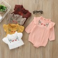 2020 New spring baby girl clothes Top Quality Baby Rompers longSleeve Flower pure Cotton O-Neck cute newborn baby girls clothes