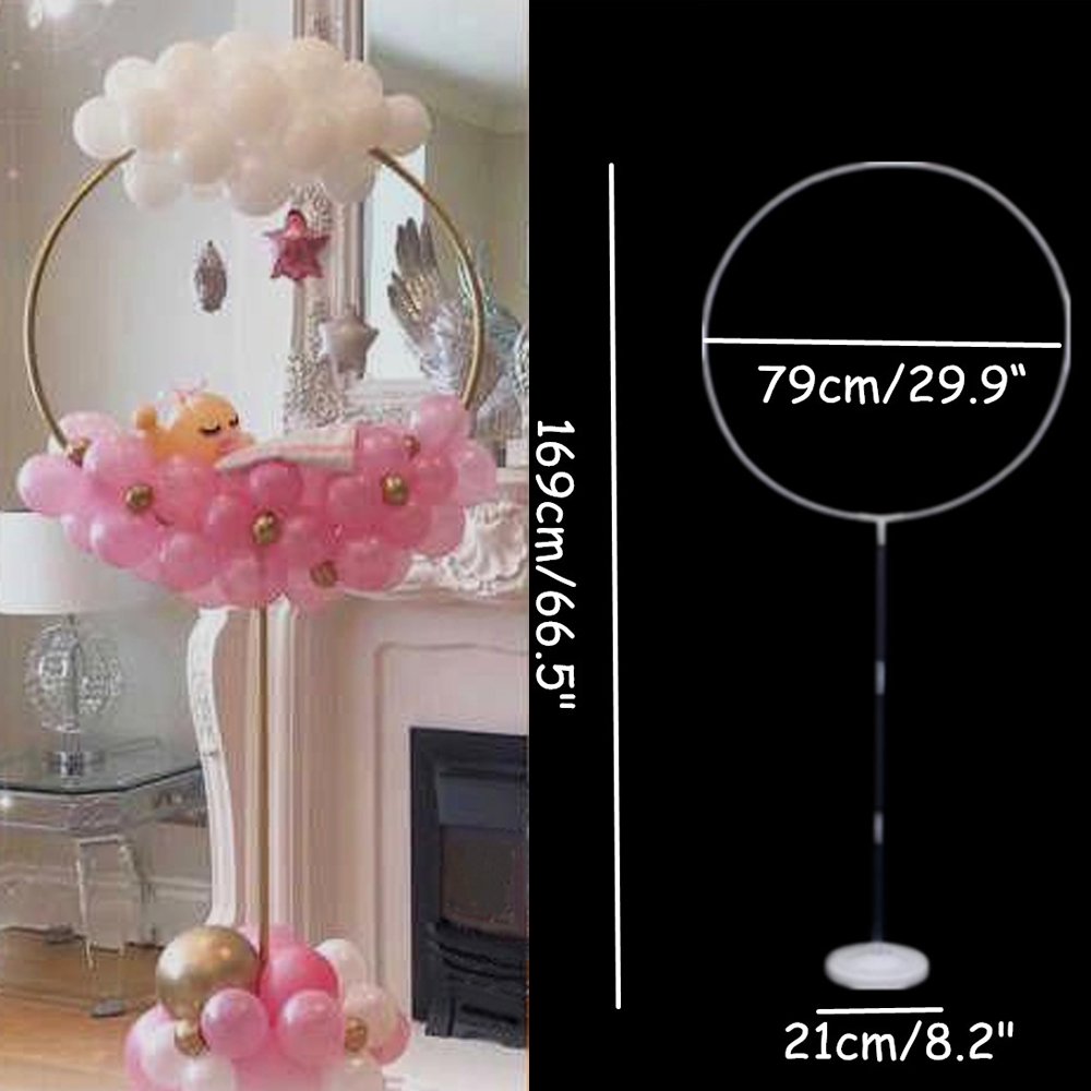 169cm Round Circle Ballon Stand Balloons Hoop Holder Colmn Weddng Backdrop Balons Farme Birthday Party Baby Shower Decoration