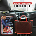 Car Trash Can Bin Mesh Pocket Handbag Holder Dog Barrier Seat Back Net Pouch Purse Container Stowing Storage Car Seat Organizer