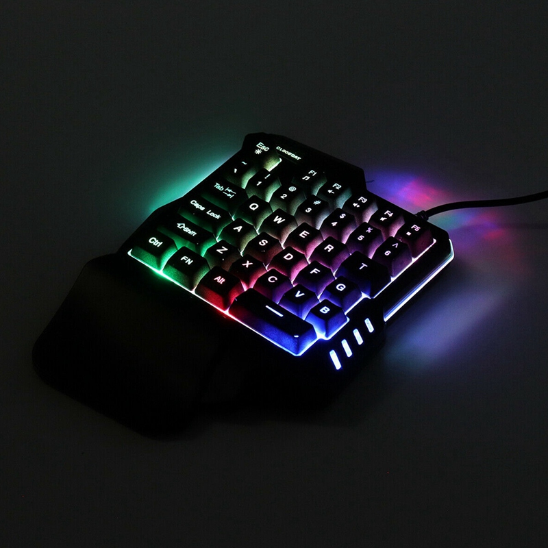 Mechanical One Handed Keyboard Gaming Left Hand Game Keypad For Lol /Dota/Ow