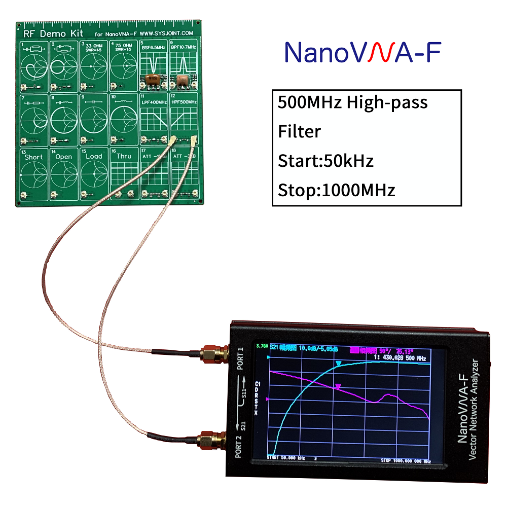 3G RF Test Board Vector Network RF Demo Kit for Nanovna Test Filter / Attenuator Network Analyzers Electrical Instruments