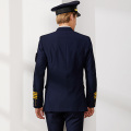 Air Captain Uniform Male Pilot Airline Uniform Coat Professional Suits Jacket + Pants aviation Property Workwear Flight Clothing