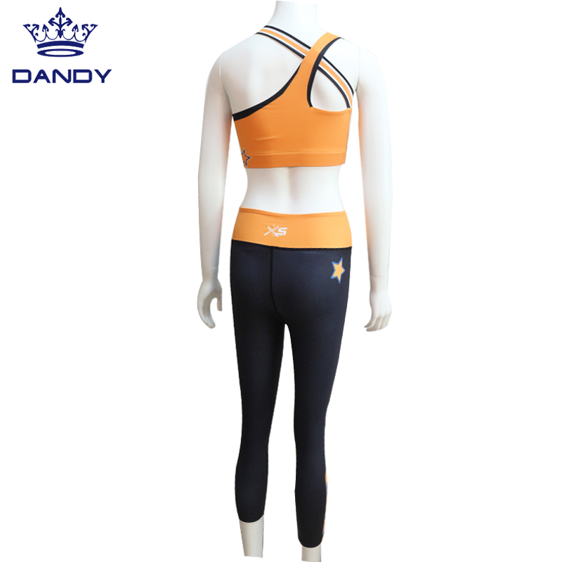 purple and white cheerleading uniform