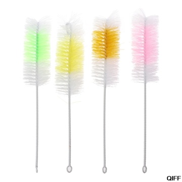 Drop Ship&Wholesale 2Pcs Baby Nipple Bottle Brush 360 Degree Cleaner 30cm Nylon Cleaning Brushes May06