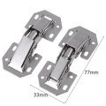 10pcs Hinges Furniture 3inch Cabinet Hinge Bridge Shaped Spring Cabinet Closet Door Hydraulic Hinges Furniture Hardware