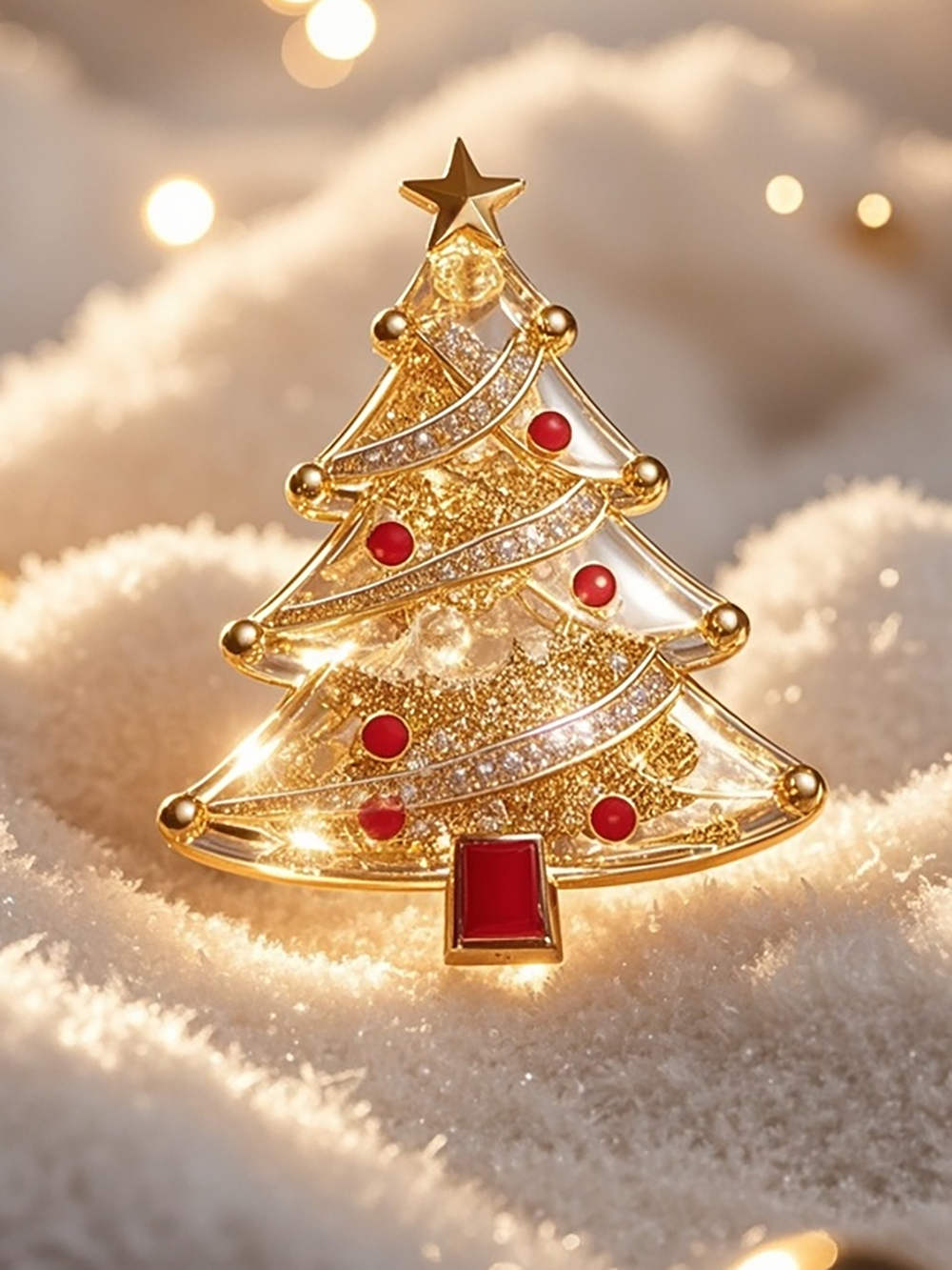 Plexiglass Christmas Tree shape badge