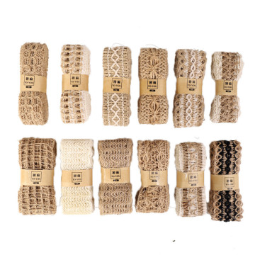 2meters/rolls Hemp jute rope woven ribbon Multi-style style Clothing shoes and hats accessories Creative DIY Festival Decoration