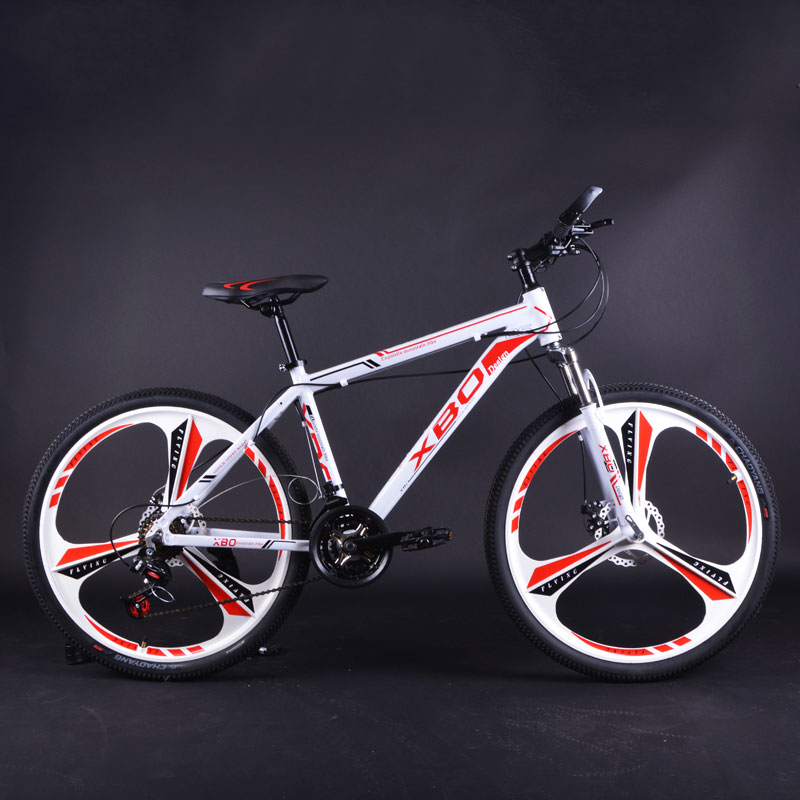 Bicycle Aluminum Alloy Mountain Bike 26 Inch Speed Shift One Wheel Double Disc Brake Shock Absorber Men and Women