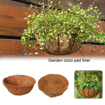 Coconut Palm Wall Hanging Flower Pot Liner Plant Fiber Replacement Liner For Flower Pots Orchid Flower Pot Balcony Planting Pot