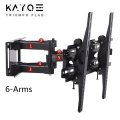 6 Arms TV Mount 32-65 inch LCD racket For TV Wall Stand Full Motion Swivel Tilt Mount Retractable Bracket MAX VESA 400x400mm