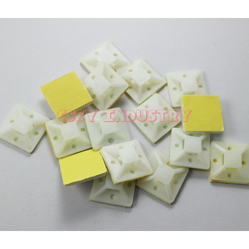 freeshipping 20mmx20mm 25x25 30x30 Self Adhesive Cable Tie Mount Base Holders yellow color