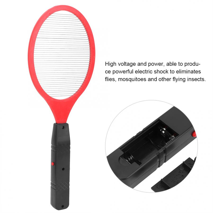 Electric Mosquito Swatter Cordless Battery Power Electric Fly Mosquito Swatter Bug Zapper Racket Insects Killer useful goods