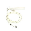 Luxury Pearls Pet Collar Leash Set Walking Jogging Outdoor Necklace Beads Collars Rope for Dog Cat Collar Chain