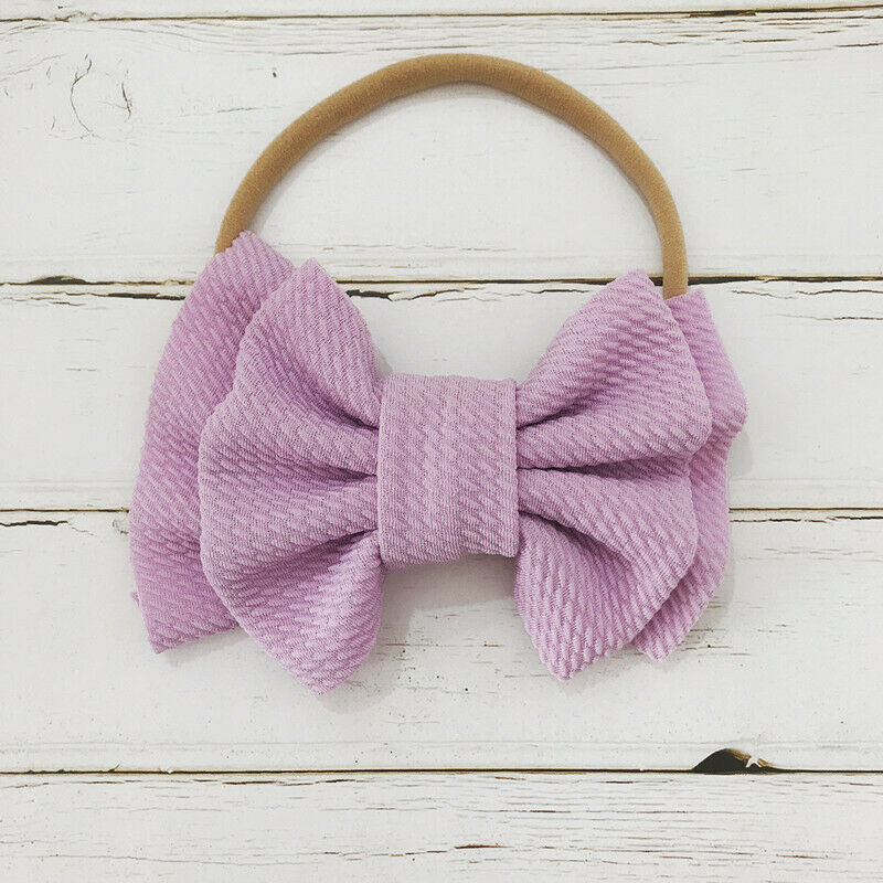 Cute Elastic Headband Baby Girls Big Bow Hairband Kids Hair Accessories 9 Colors