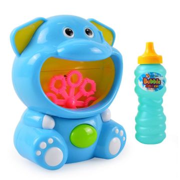 Electric Bubble Machine Cartoon Elephant / Hippo Bath Bubble Maker Toy for Kids