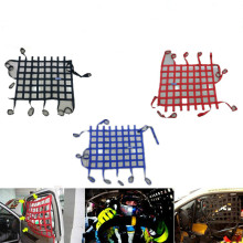 Nylon Racing Race Rally Car Safety Window Protect Net 61X46CM Tensioning Belts Universal Safety Window Net Racing Car Safety