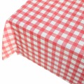 Red Plaid Disposable Plastic Table Covers Banquet Outdoor Picnic Party Tablecloths