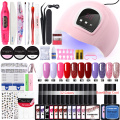 KOSKOE 8ML Gel Nail Polish Set Manicures Set Nail Art Design Tool Kit with 36/54W Nail Lamp Nail Dryer Set Gel Varnish Set Kit