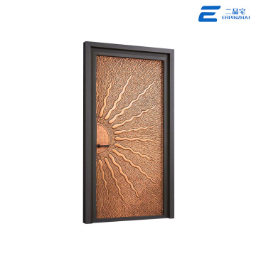 Full Panel Cast Aluminum Solid Front Door